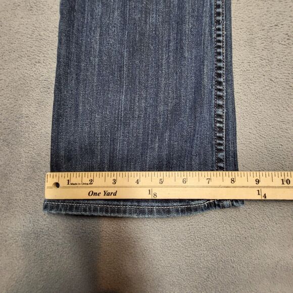 Arizona Jean Co Juniors 11 Blue Boot Cut Distressed Stretch Denim - Picture 7 of 12